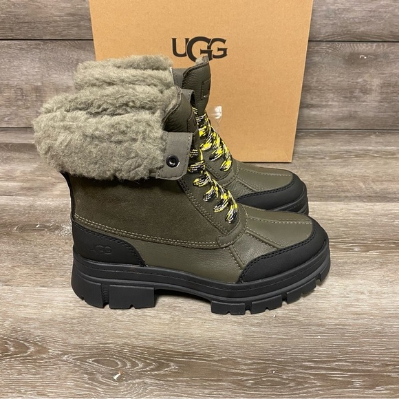 UGGAshton Addie Waterproof Snow Boots In Slate NEW